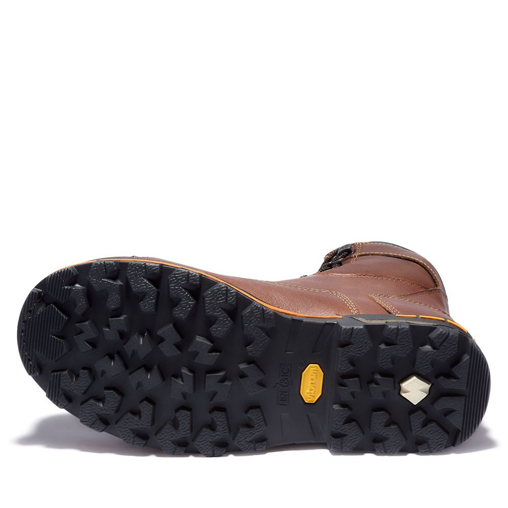 Bocanci De Muncă Timberland Barbati Maro/Negrii - Pro® Boondock 8\" Comp Toe - Romania - VACDHT803